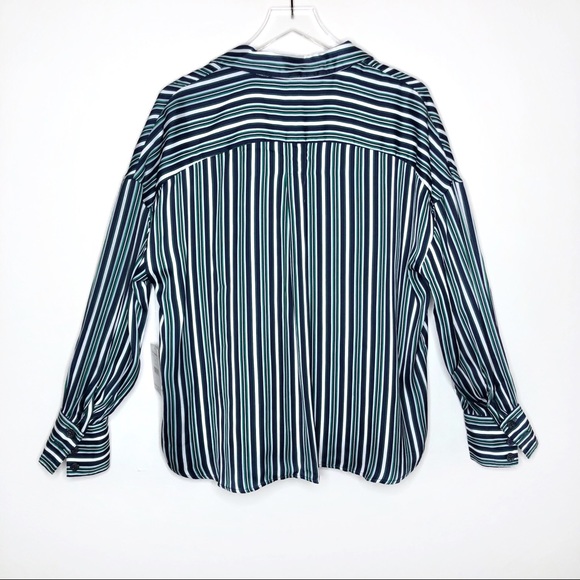 Free People Mad About You Oversized Satin Blouse M - Picture 7 of 8